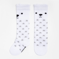 Гольфы детские Крошка Я "Мишка" 10-12 см, белый