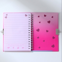 Записная книжка на замочке А6, 50 листов &laquo;Для моих секретиков&raquo;