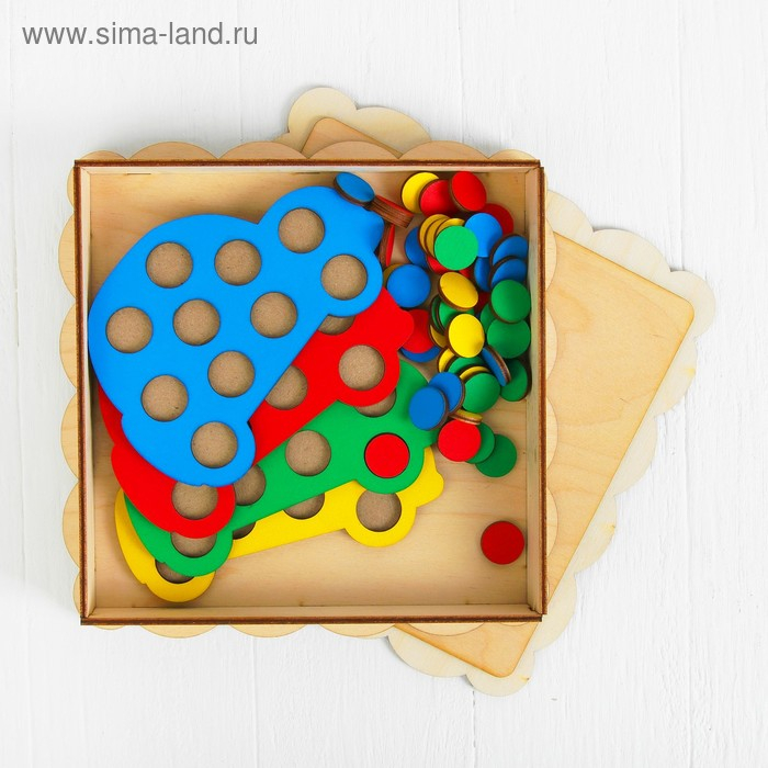 Мозаика &laquo;Машины&raquo;, 4 машины, 40 кружков