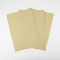 Искусственная кожа, с клеевой основой, 20 &times; 30 см, 0,5 мм, 3 шт, цвет молочный