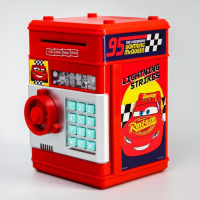 Копилка сейф, 20 см х 14,5 см х 14 см "Молния 95", Тачки Копилка сейф, 20 см х 14,5 см х 14 см "Молния 95", Тачки