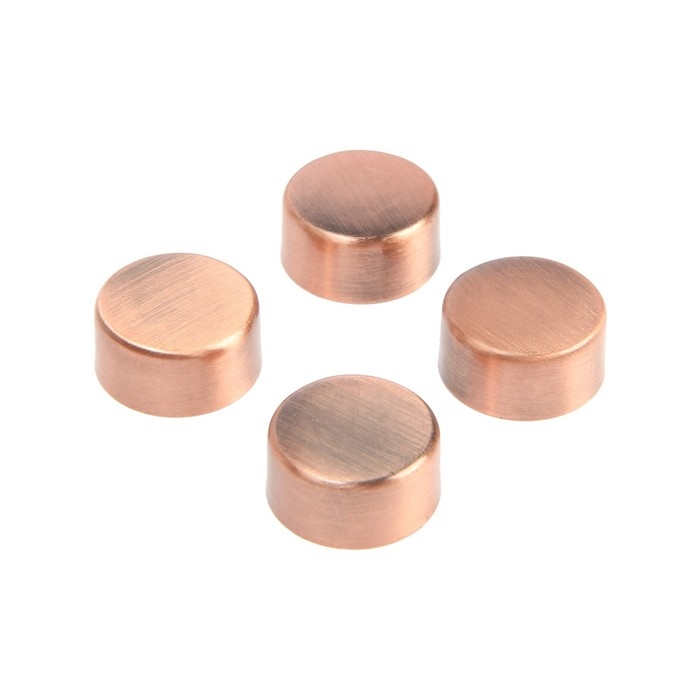 Зеркалодержатель (арт.1189), d=17 мм, без сверления, цвет медь, 4 шт.