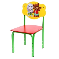 Стул детский &laquo;Зверята&raquo;, регулируемый, МИКС