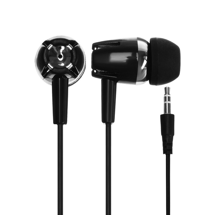 Наушники Luazon LN-4, вакуумные, чёрные Наушники Luazon LN-4, вакуумные, чёрные