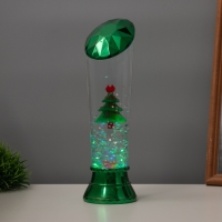 Лава лампа &laquo;Елка&raquo; LED 3хААА, USB зеленый 6,5х6,5х23,7см