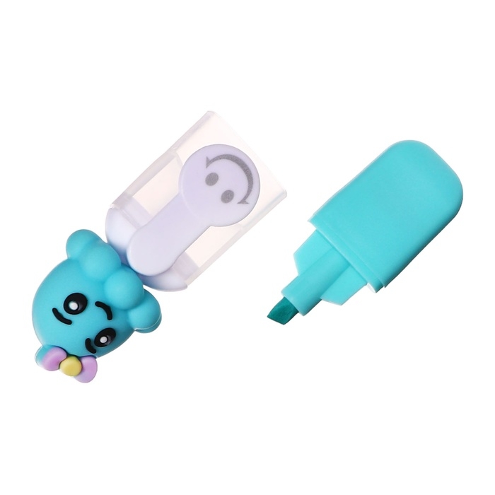 Набор маркеров текстовыделителей 6 штук 6 цветов, в пенале на молнии Осьминог Набор маркеров текстовыделителей 6 штук 6 цветов, в пенале на молнии Осьминог