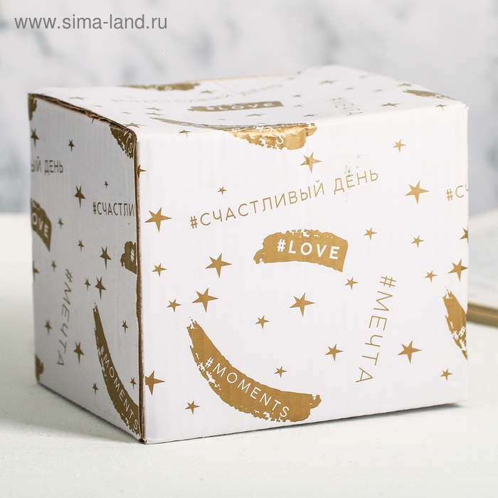 Кружка керамическая «Мяу», 350 мл, цвет золотистый Кружка керамическая «Мяу», 350 мл, цвет золотистый