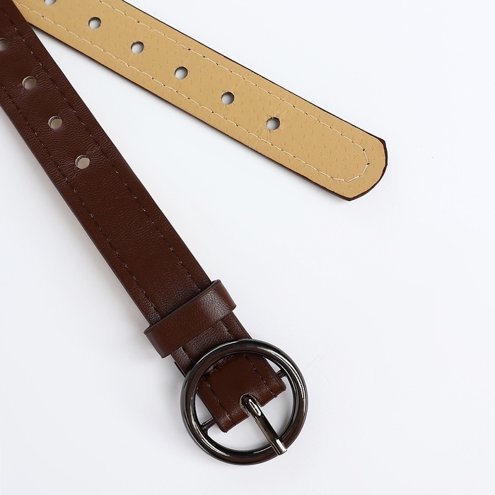 Ремень жен 03-01-03-01 Июнь13, 1,6*0,3*110 см, Люверсы, пряжка т-металл, 1 прокол, корич Ремень жен 03-01-03-01 Июнь13, 1,6*0,3*110 см, Люверсы, пряжка т-металл, 1 прокол, корич