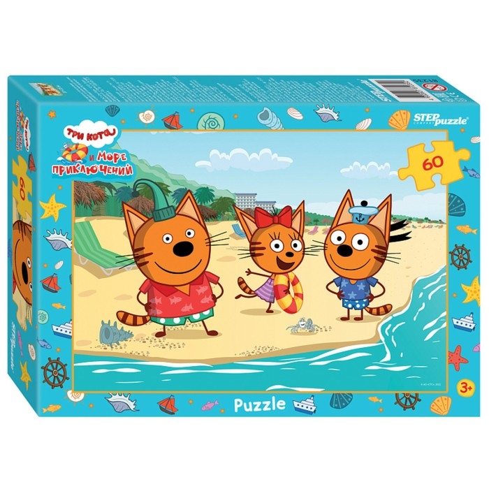 Пазл &laquo;Три кота&raquo;, 60 элементов