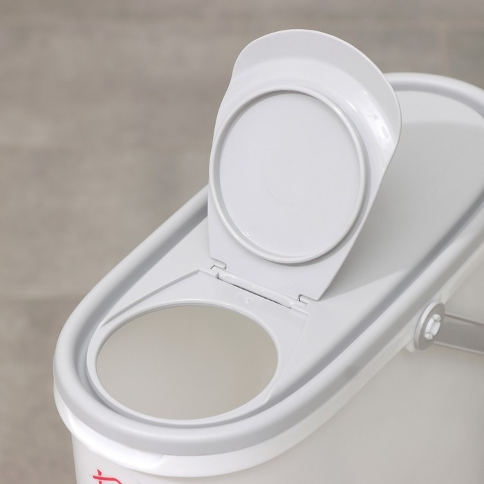 Контейнер для стирального порошка, 5 л, 11×24,6×32 см, цвет серый Контейнер для стирального порошка, 5 л, 11×24,6×32 см, цвет серый