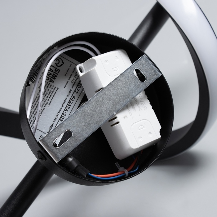 Бра "Завиток" LED 3000К черный 40х12х12см