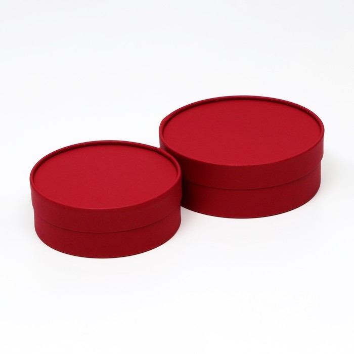 Коробка - тубус 2 в 1, низкие с глухой крышкой Коробка - тубус 2 в 1, низкие с глухой крышкой "Винный", 21 х 7 - 18 х 6 см