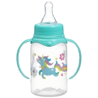 Подарочный детский набор «Волшебная пони»: бутылочки для кормления 150 и 250 мл, прямые, от 0 мес., цвет розовый Подарочный детский набор «Волшебная пони»: бутылочки для кормления 150 и 250 мл, прямые, от 0 мес., цвет розовый