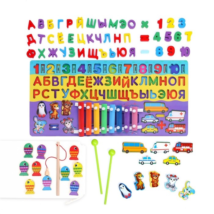 Логический центр 6 в 1 &laquo;Забава&raquo; 45х22 см