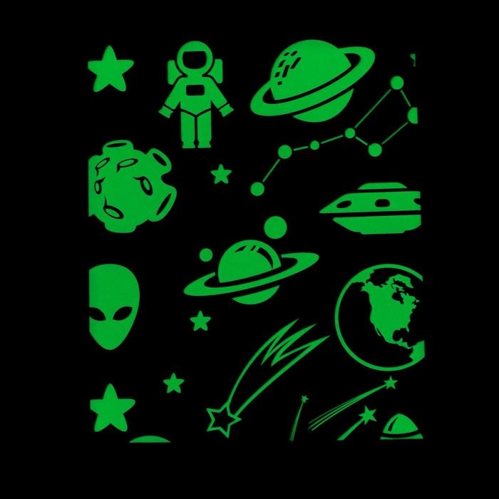 Набор для рисования светом &laquo;Космос&raquo;, с наклейками и раскраской, ручка с фонариком, невидимые чернила