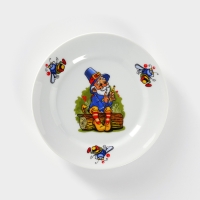Тарелка фарфоровая &laquo;Лесовичок&raquo;, d=17 см, рисунок микс