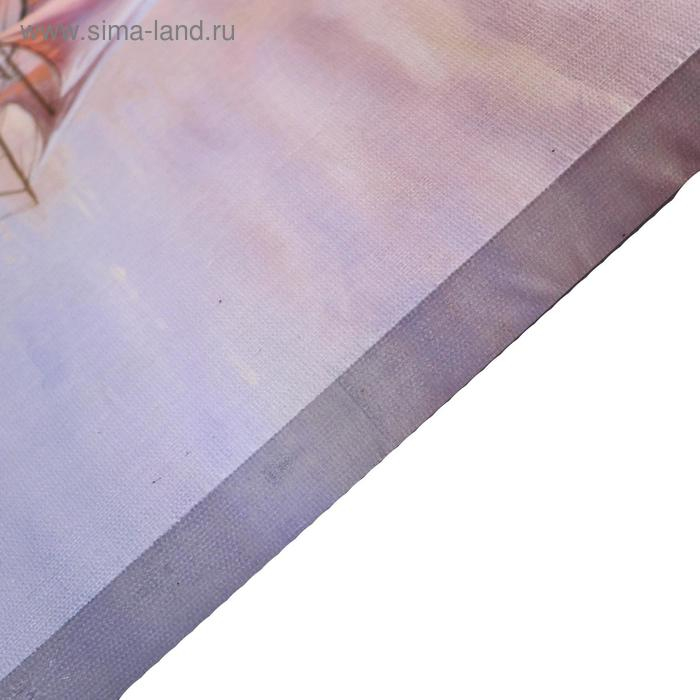 Картина на холсте "Морское плаванье на закате" 60х100 см