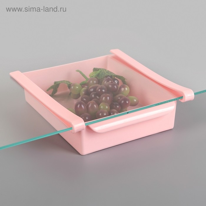 Полка подвесная в холодильник, 22×20×7 см, цвет МИКС Полка подвесная в холодильник, 22×20×7 см, цвет МИКС