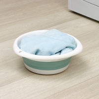 Таз складной &laquo;Флекс&raquo;, 5.5 л, 32.5&times;33&times;4.5 см, цвет морская волна