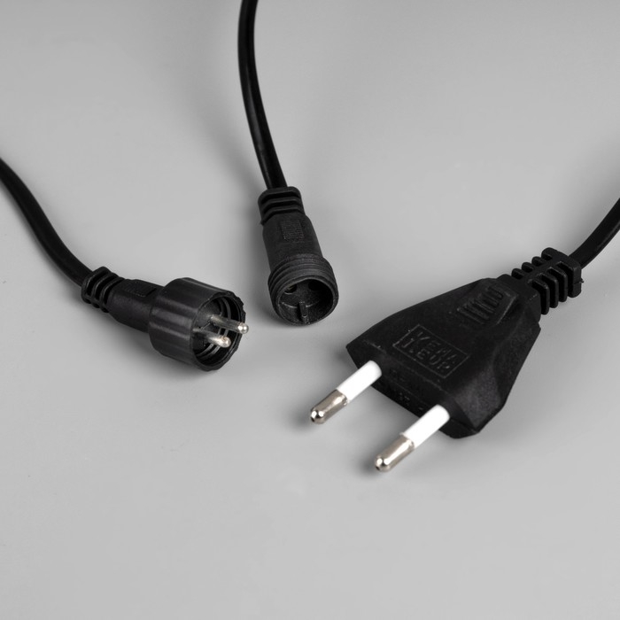 Гирлянда &laquo;Звёздное небо&raquo; 1 &times; 5 м роса, IP44, УМС, серебристая нить, 300 LED, свечение тёплое белое