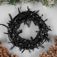 Гирлянда «Нить» 10 м, IP20, тёмная нить, 100 LED, свечение фиолетовое, 8 режимов, 220 В Гирлянда «Нить» 10 м, IP20, тёмная нить, 100 LED, свечение фиолетовое, 8 режимов, 220 В