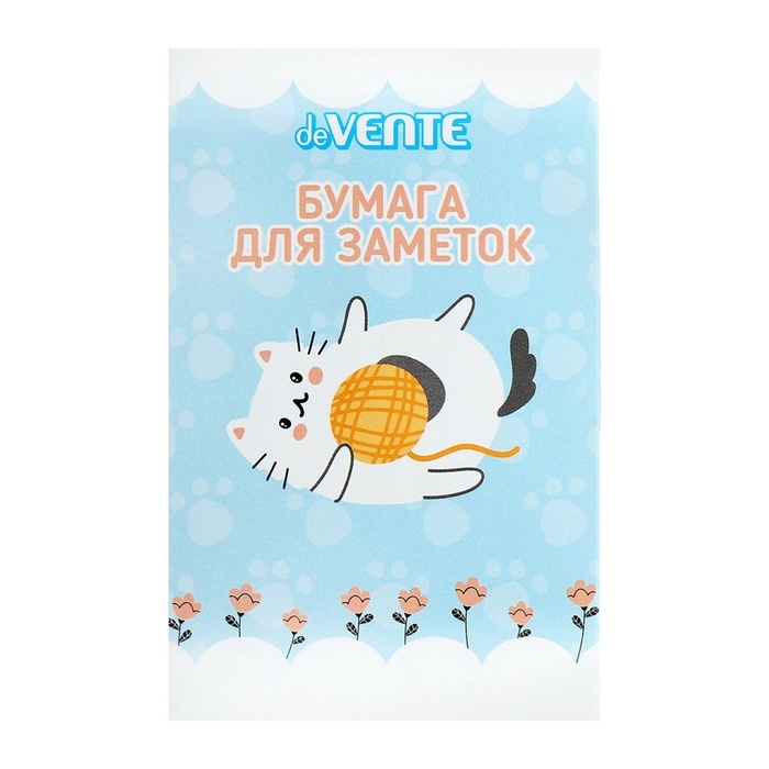 Набор клейкой бумаги для заметок deVENTE. 65x100 мм, набор заметок: 20x56 мм, 40x56 мм и 56x90 мм, 8x20 листов, офсет 80 г/м&sup2;, печать 4+0, ассорти форм, 8 дизайнов, в картонном блистере и пластиковом пакете с европодвесом