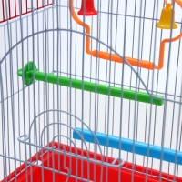 Клетка для птиц укомплектованная Bd-1/4f, 30 х 23 х 39 см, красная Клетка для птиц укомплектованная Bd-1/4f, 30 х 23 х 39 см, красная