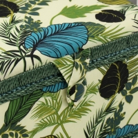 Шкатулка для рукоделия "Тропические листья на зелёном" 19х26х14,5 см Шкатулка для рукоделия "Тропические листья на зелёном" 19х26х14,5 см