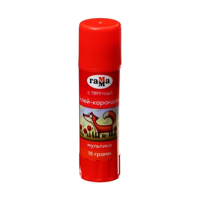Клей-карандаш PVP 15г Гамма "Мультики"