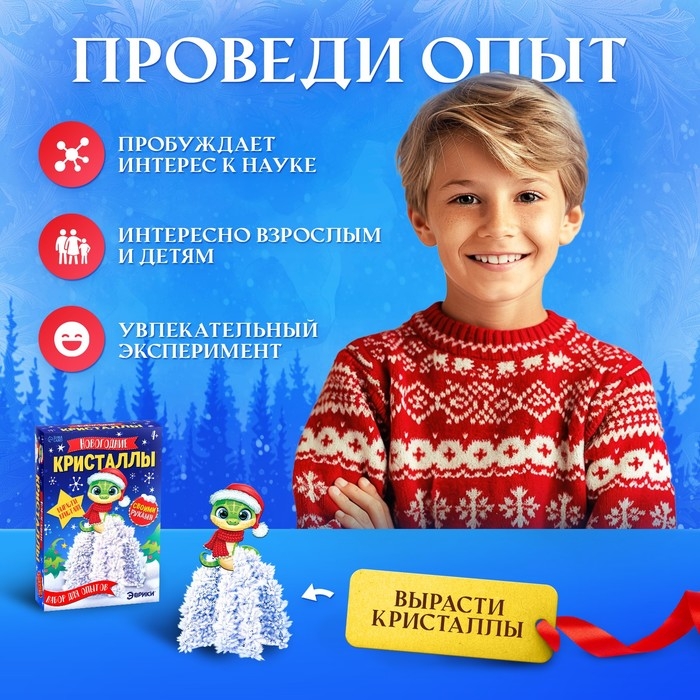 Набор для опытов &laquo;Новогодние кристаллы&raquo;, со змеей