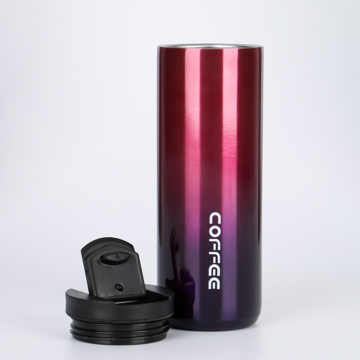 Термокружка, 500 мл, Coffee, сохраняет тепло 8 ч, розовая Термокружка, 500 мл, Coffee, сохраняет тепло 8 ч, розовая