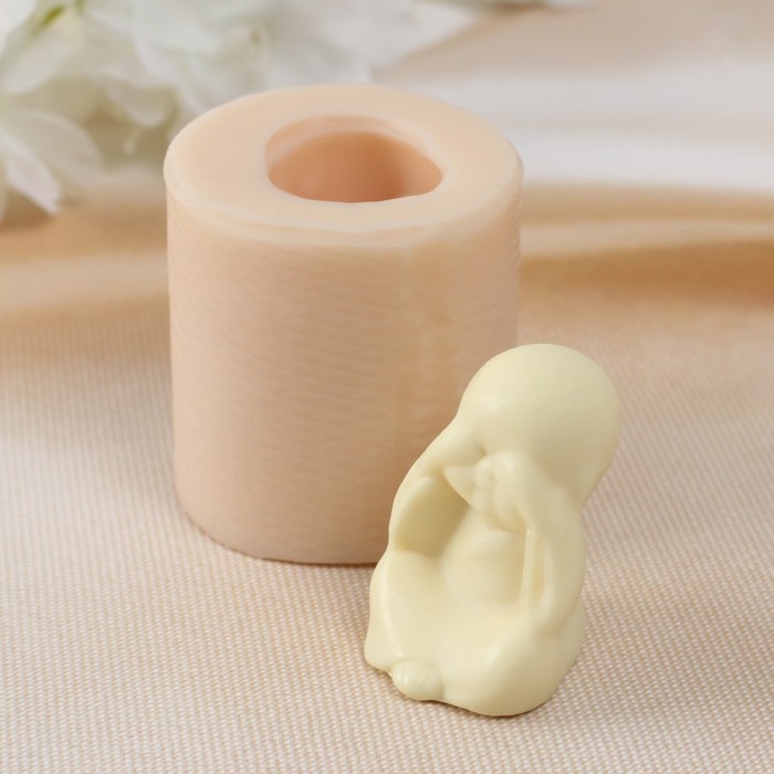 Молд силиконовый Молд силиконовый "Маленький Будда 3" 2,5х3х4 см