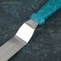 Кондитерская лопатка - палетка изогнутая «Космос», 26,5 см, рабочая часть 15 см, цвет бирюзовый Кондитерская лопатка - палетка изогнутая «Космос», 26,5 см, рабочая часть 15 см, цвет бирюзовый