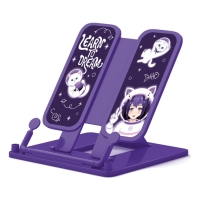 Подставка для книг ErichKrause "Space Anime", пластиковая, фиолетовая Подставка для книг ErichKrause "Space Anime", пластиковая, фиолетовая