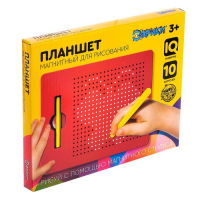 Планшет обучающий &laquo;Магнитное рисование&raquo;, 380 отверстий, цвет красный