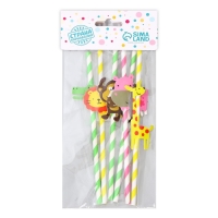 Трубочки для коктейля «Сафари», набор 6 шт. Трубочки для коктейля «Сафари», набор 6 шт.