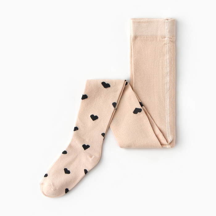 Колготки детские KAFTAN Колготки детские KAFTAN "Сердечки", 116-122 см, бежевый