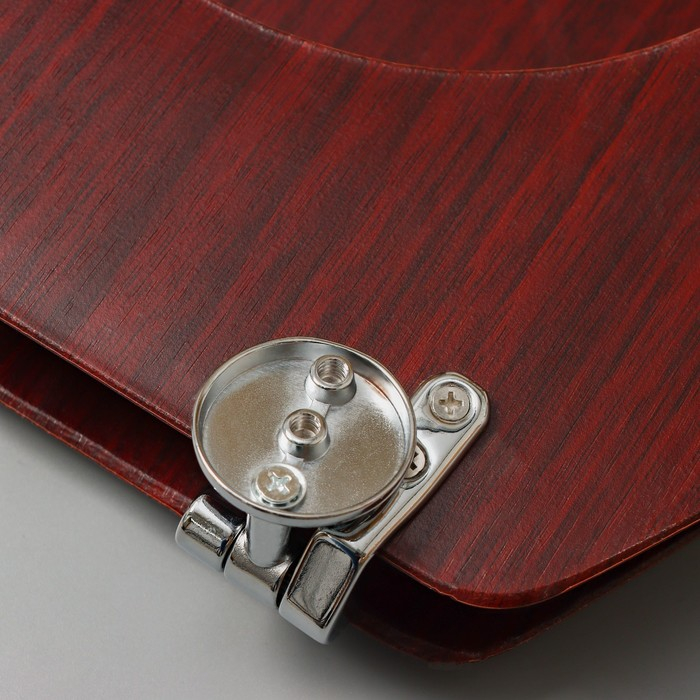 Сиденье для унитаза с крышкой &laquo;Натуральное дерево&raquo;, 45&times;35 см, цвет орех