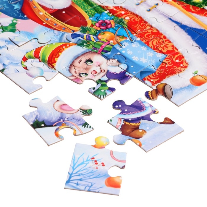 Пазл &laquo;Новогодние подарки&raquo;, 60 элементов