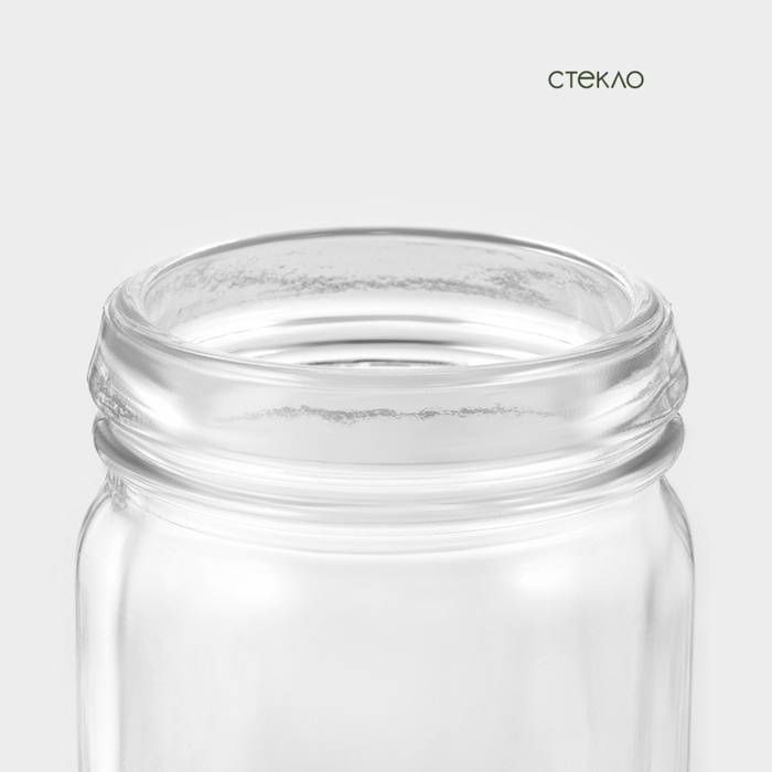 Банка стеклянная для хранения сыпучих продуктов BellaTenero &laquo;Эко&raquo;, 250 мл, 6,5&times;12 см, с бамбуковой крышкой