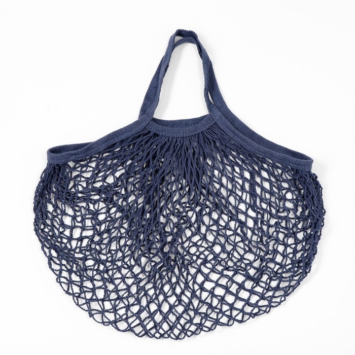 Авоська 37 х 20 см, ручка 12 см, клетка 1.5 см, синяя Авоська 37 х 20 см, ручка 12 см, клетка 1.5 см, синяя