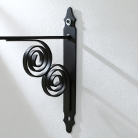 Кронштейн для кашпо кованый, 30 см, металл, чёрный