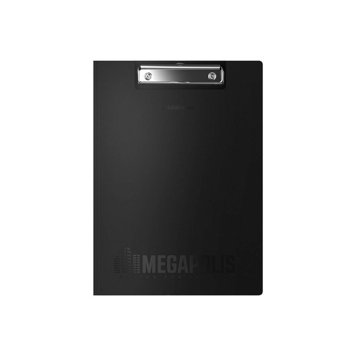 Папка-планшет с зажимом А4, 1.3 мм, ErichKrause, MEGAPOLIS, пластиковая, черная Папка-планшет с зажимом А4, 1.3 мм, ErichKrause, MEGAPOLIS, пластиковая, черная