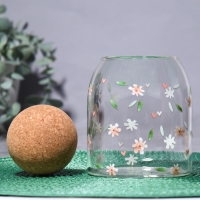 Банка для хранения сыпучих продуктов и круп &laquo;Цветочки&raquo;, 500 мл