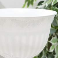 Кашпо уличное &laquo;Ангара&raquo;, 12 л, цвет белый