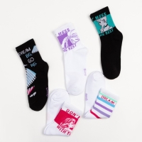 Набор носков &laquo;Принцессы&raquo;, Disney, 5 пар, 23-25 см