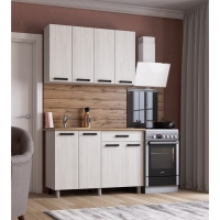 Кухонный гарнитур Нагано 1200х600, Белый/Ясень Анкор светлый/Дуб вотан Кухонный гарнитур Нагано 1200х600, Белый/Ясень Анкор светлый/Дуб вотан