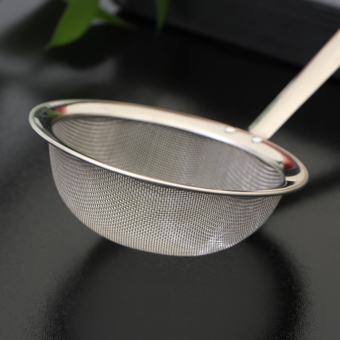 Сито для снятия пены Доляна Steel, 33&times;11 см, цвет серебристый
