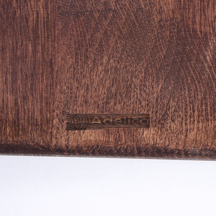 Доска разделочная для подачи с ручкой Adelica, 34&times;19,5&times;2 см, тёмный граб