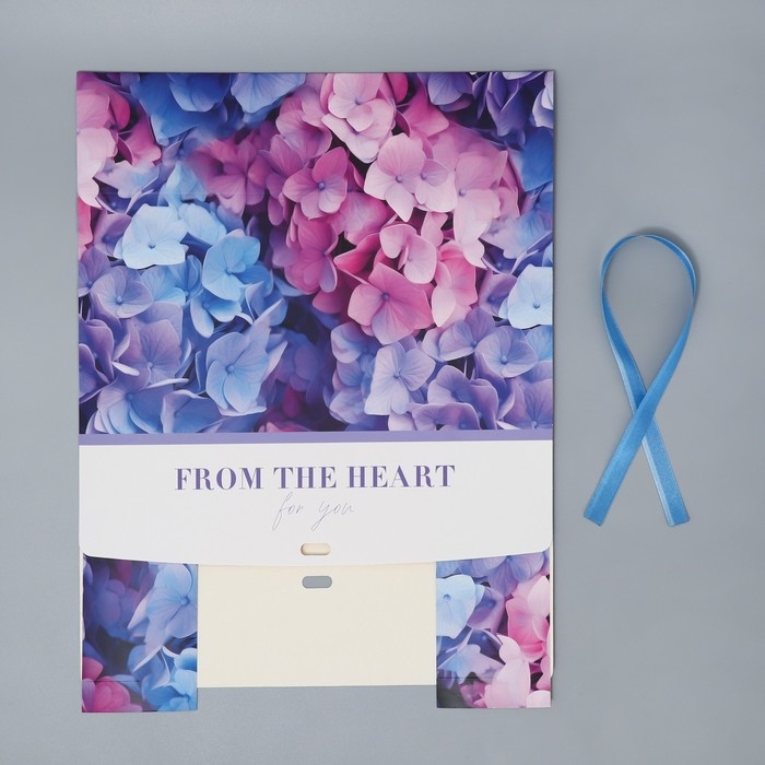 Коробка подарочная складная, упаковка, &laquo;Гортензия&raquo;, 31 х 24.5 х 8 см